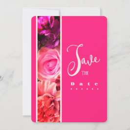 Fuchsia-Blumen Geburtstagsparty-Einladung Einladung