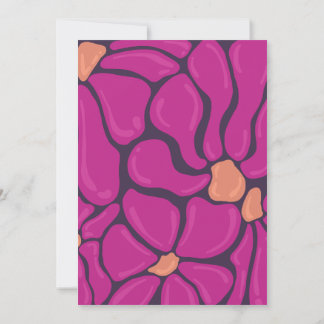 Fuchsia-Blumenmotiv Notizkarte Dankeskarte
