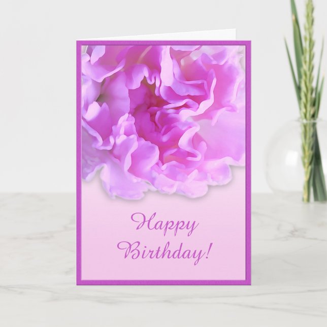 Fuchsia Carnation Card Karte (Vorderseite)