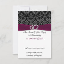 Fuchsia Damask IMITATE Band Diamante Hochzeit