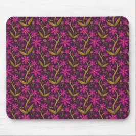 Fuchsia | Dancing Watercolor Daisies Mousepad