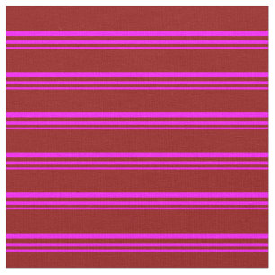 Fuchsia & Dark Red Pattern Stoff