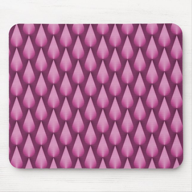 Fuchsia Dazzling Raindrops Mousepad (Vorne)