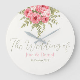 Fuchsia Dream Große Wanduhr