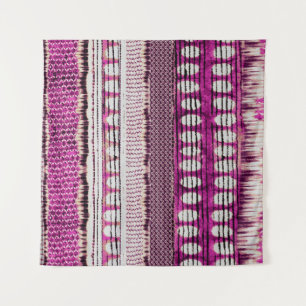 Fuchsia Ethnic Border Abstrakt Wandteppich