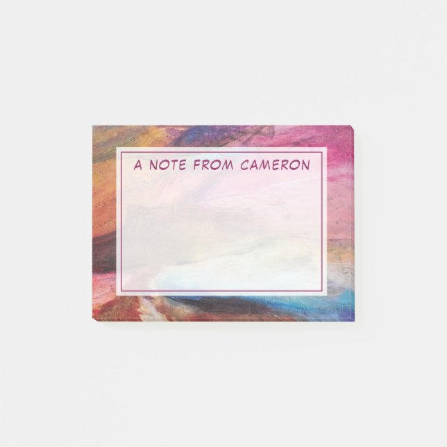 Fuchsia Expression Post-it Klebezettel (Vorderseite)