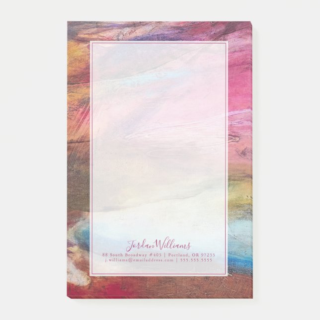 Fuchsia Expression Post-it Klebezettel (Vorderseite)