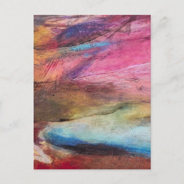 Fuchsia Expression Postkarte (Vorderseite)