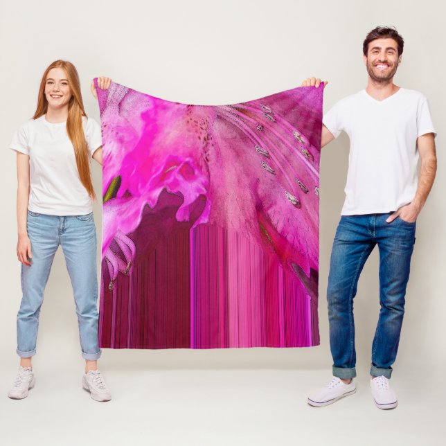 Fuchsia fantasy fleecedecke (Beispiel)