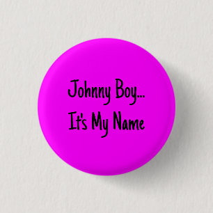 Fuchsia FF00FF Solid Color Design Button
