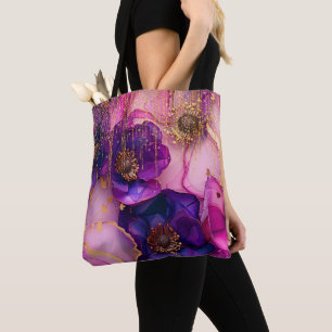 Fuchsia Floral Luxus Glamour Golden Glitzer