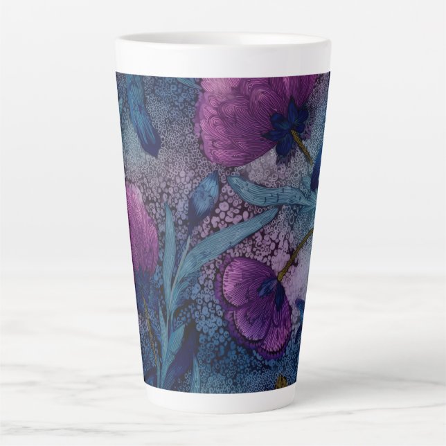 Fuchsia floral milchtasse (Vorderseite)