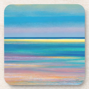 "Fuchsia Fusion" Abstrakte Seascape Getränkeuntersetzer