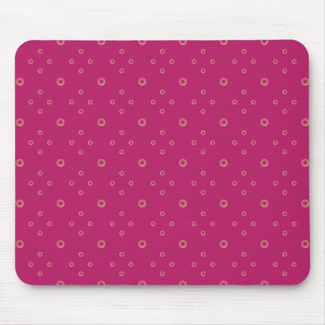 Fuchsia | Golden Zinnia Sun Mousepad (Vorne)