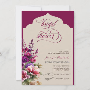 Fuchsia   Lavender   Wasserfarben-Junggesellinnen- Einladung