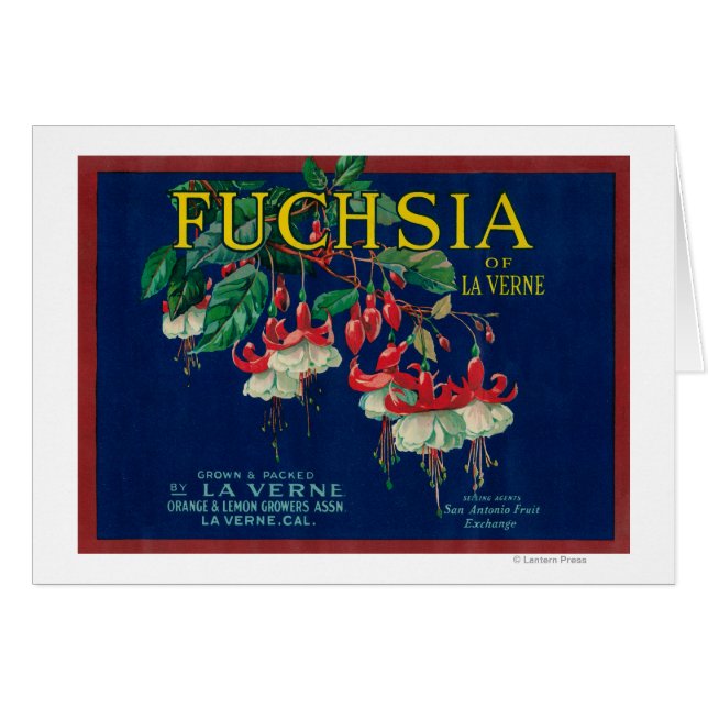 Fuchsia Lemon LabelLa Verne, CA (Vorderseite (Horizontal))