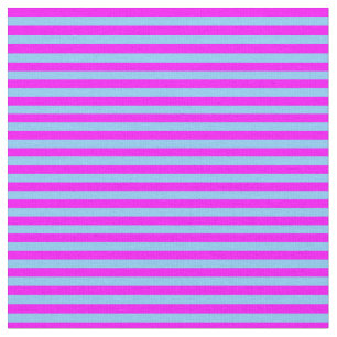 Fuchsia & Light Sky Blauer Farbmuster Stoff