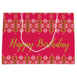 Fuchsia mit rosa Blüte Große Geschenktüte