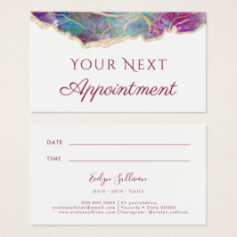 Fuchsia Opal Design Terminkarte