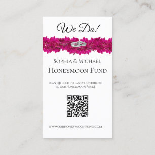 Fuchsia Orchids- We Do-Wedding Rings-Registry- Visitenkarte