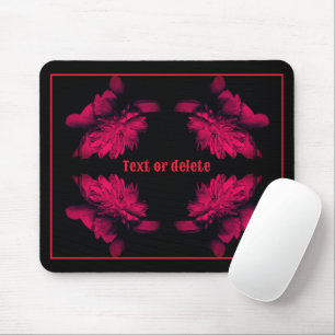 Fuchsia Peony Abstrakt Blumenart Personalisiert Mousepad