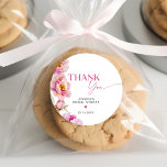 Fuchsia Peony Blütenblätter und Prosecco vielen Da Runder Aufkleber<br><div class="desc">Fuchsia Peony Blätter und Prosecco danken Ihnen klassische Round Sticker Matching Artikel zur Verfügung.</div>