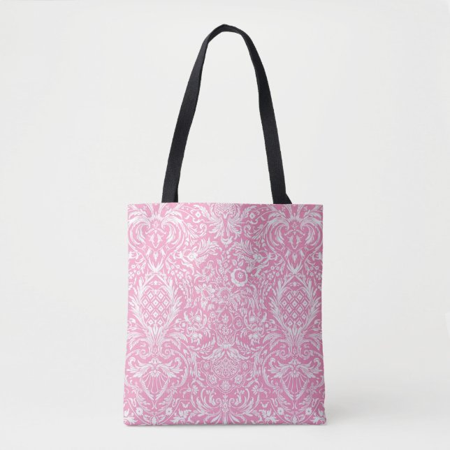 Fuchsia Pink Ananas Viktorianischer Vintager Damas (Vorderseite)