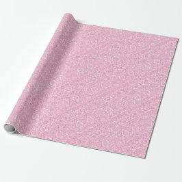 Fuchsia Pink Ananas Viktorianischer Vintager Damas Geschenkpapier