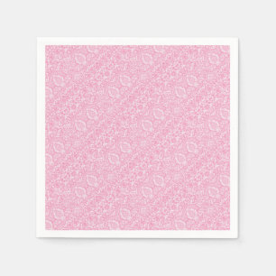 Fuchsia Pink Ananas Viktorianischer Vintager Damas Serviette