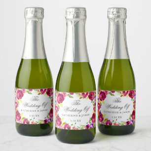 Fuchsia Pink Blumenchic Personalisiert Wedding Min