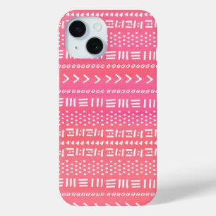 Fuchsia Pink Boho Streifen Muster Niedlich Case-Mate iPhone Hülle