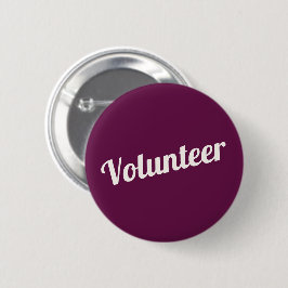 Fuchsia Pink Button-back Volunteer Buttons