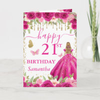 Fuchsia Pink Dress Blonde Princess Birthday