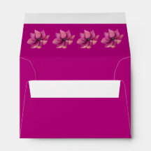 Fuchsia Pink Floral A6 Umschlag