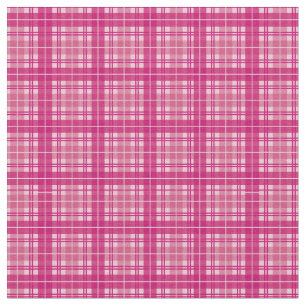 Fuchsia Pink Gingham Kariert Tartan Stoff