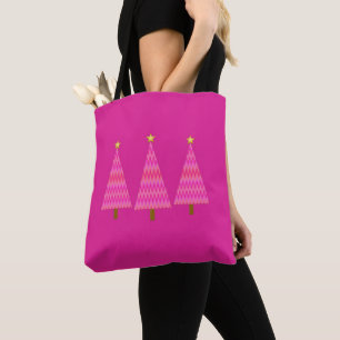 Fuchsia Pink Ombre Moderner Weihnachtsbaum