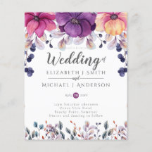 Fuchsia Pink Orange Ginger Wedites Budget