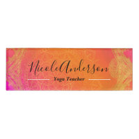 Fuchsia Pink Orange Gold Indian Mandala Wedding