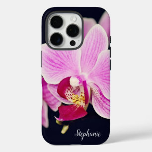 Fuchsia Pink Orchideen iPhone 16 Pro Hülle