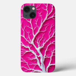Fuchsia Pink Organic Branch iPhone Case Women