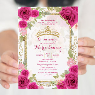 Fuchsia Pink Roses Charra Mis Ruhige Einladung
