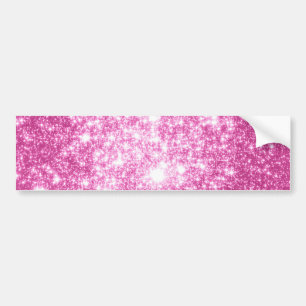 Fuchsia Pink Stars Autoaufkleber