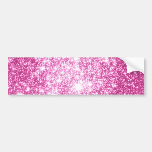 Fuchsia Pink Stars Autoaufkleber (Vorne)