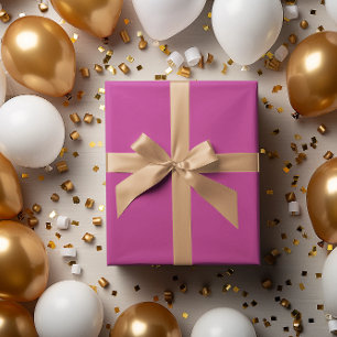 Fuchsia Pink Wrapping Paper Roll Geschenkpapier