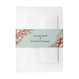 Fuchsia Protea's mit Green & Gold Envelope Band