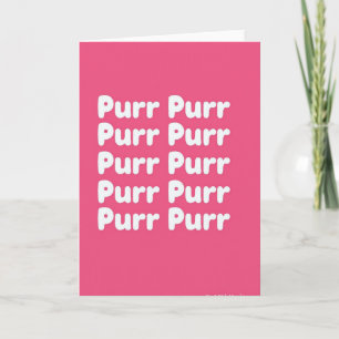 Fuchsia Purr Purr Grußkarte Karte