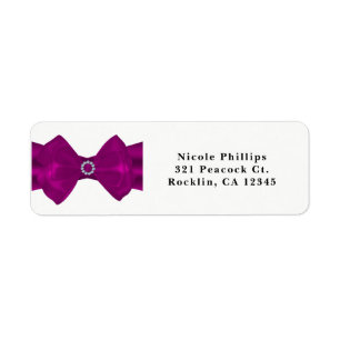 Fuchsia Rosa Band & Diamanten Elegante Einladung