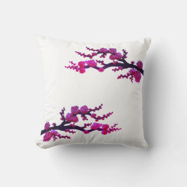 Fuchsia Sakura Blossom Pillow Kissen