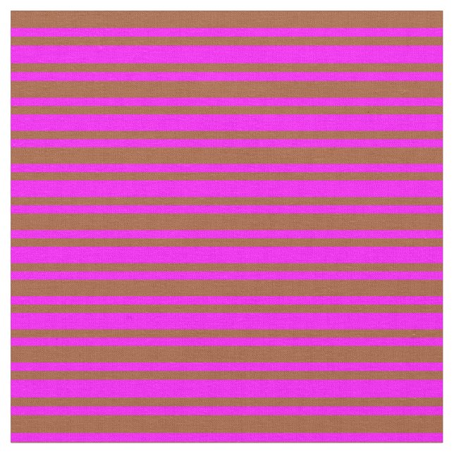 Fuchsia & Sienna Farbiges Muster der Streifen Stoff (Nahaufnahme)
