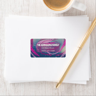 Fuchsia & Soft Pink Rücksendeetikett Adressaufkleber